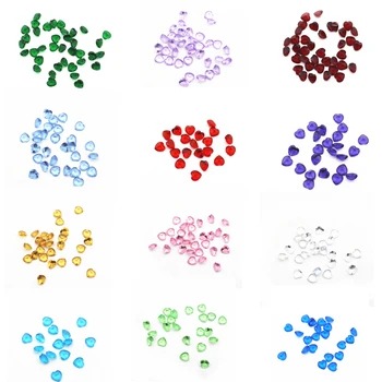 

mix12 120pcs/lot star crystal Charms heart birthstone Floating Charms for Floating Memory charms Lockets DIY Jewelry