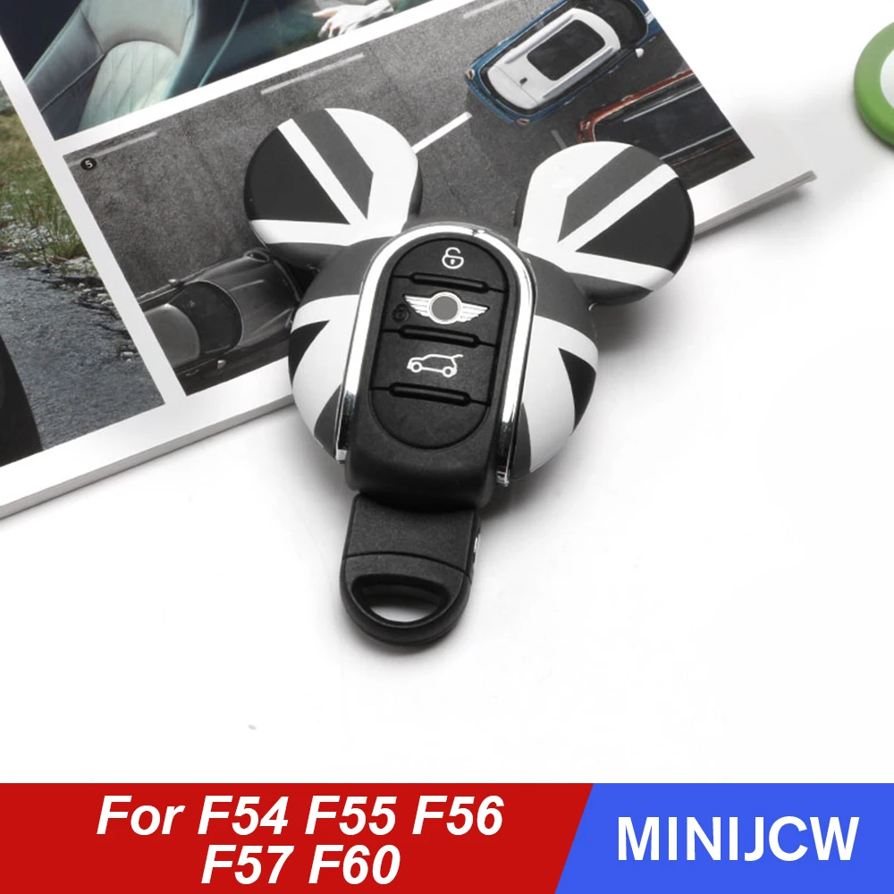 Чехол для автомобильного ключа чехол Miky украшение ключей BMW Mini Cooper S JCW One F54 F55 F56 F57