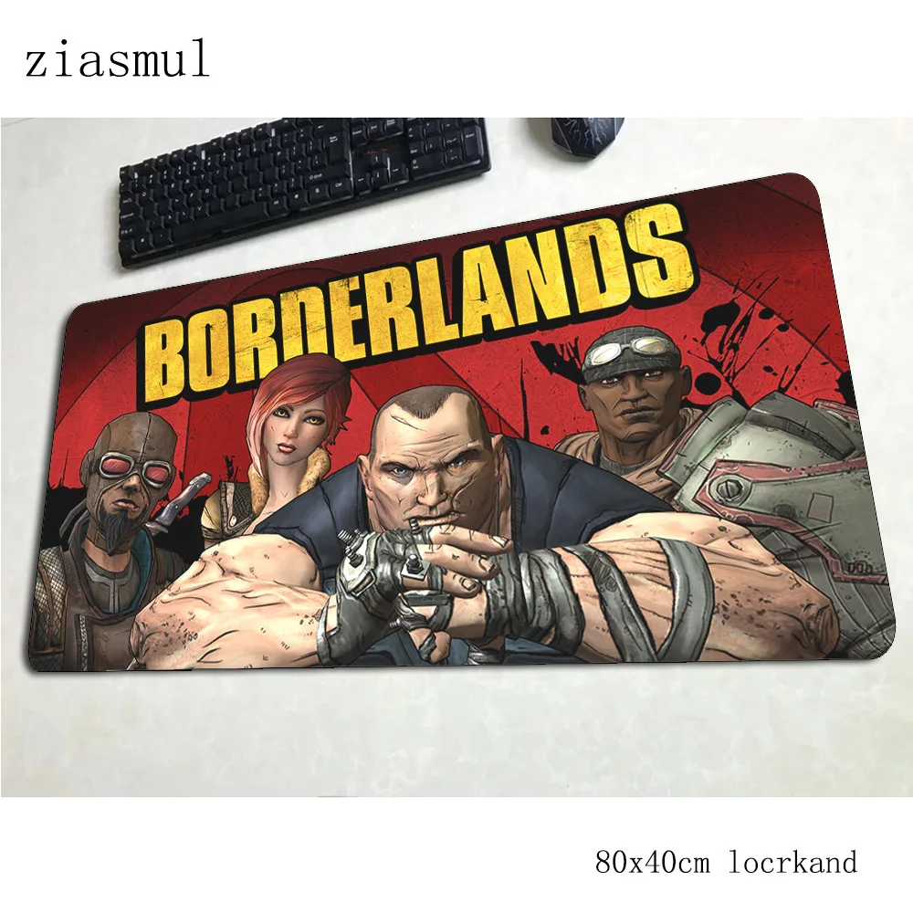 Коврик для мыши Borderlands 80x40 см игровой коврик для мыши с изображением аниме Лидер продаж офисный ноутбук с алюминиевым корпусом стол коврик High-end padmouse игры pc gamer коврики