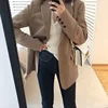 Aelegantmis Spring New Fashion Blazer Jacket Women Casual Pockets Long Sleeve Work Suit Coat Office Lady Solid Slim Blazers 2022 ► Photo 2/6