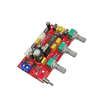 

KYYSLB AC12-18V DC16-25V LM1036 Preamp Board Tone Board HIFI Fever Level No Low Noise Power Amplifier Preamp Board