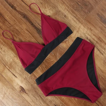 

Micro Bikini 2020 Sexy Swimsuit Women Backless Brazilian Thong High Waist Biquini High Cut Bathing Suit Solid Swimwear Beachwear