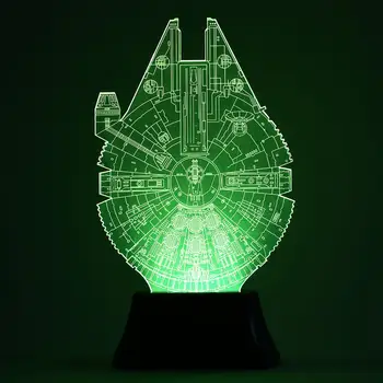 

Night Light Christmas Gift Changing 3D Color Movie Bedroom Lighting LED Table Glowing Lamp Bulbing
