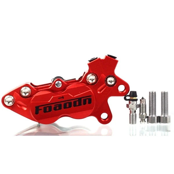 Мотоцикл F101 Foaodn 40 мм тормозные суппорты с 4 поршнем для Kawasaki Suzuki Yamaha Honda изменить Hf6 Байк скутер - Цвет: Red right