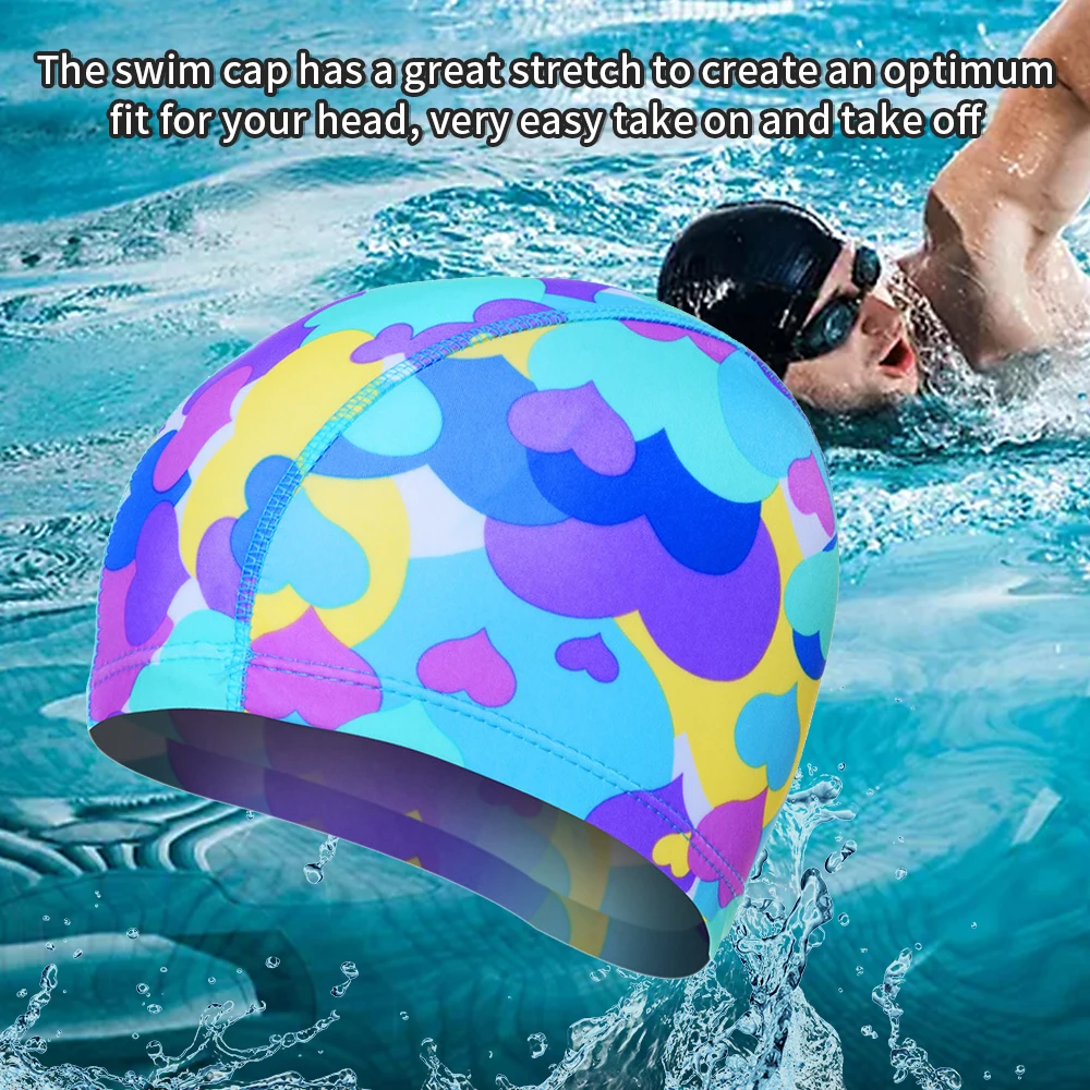 2 шт. эластичная Водонепроницаемая Защитная шапка для длинных волос, спортивная шапочка для бассейна, силиконовая шапочка для купания, резиновая цветная шапка для взрослых мужчин и женщин