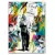 Modern street color graffiti wall painting Banksy fashion POSTER CANVAS PAINTING living room corridor home decoration mural 10