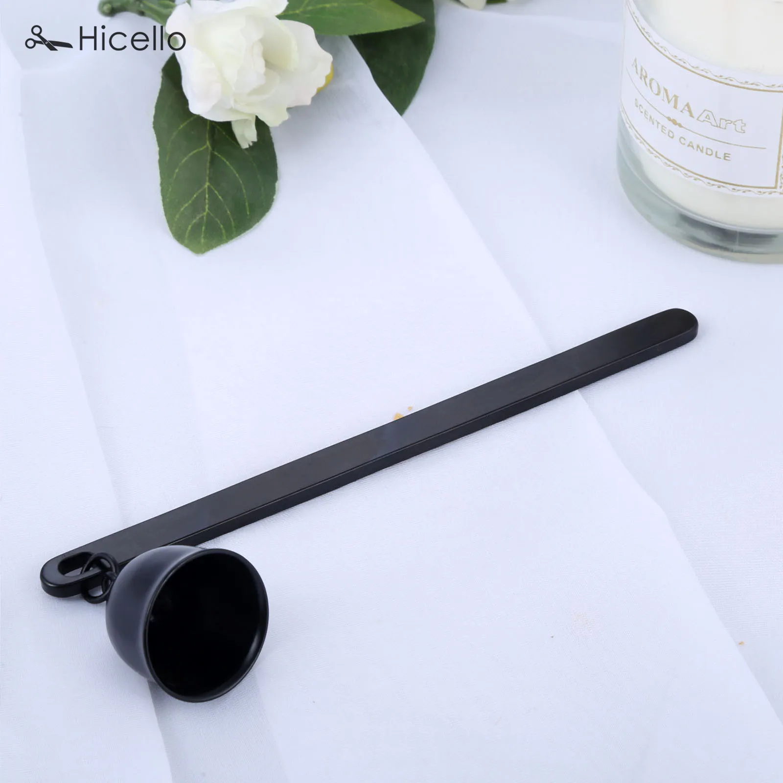 Garneck Éteignoir à bougie avec poignée - Outil d'extincteur léger - Accessoires uniques pour une mèche sûre - Extincteur de flamme pour un usage domestique