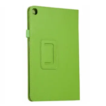 

Suitable For Samsung Tab A 10.1 T510 Tablet Protective Case T515 Litchi Pattern Leather Case Two-Fold Protective Case