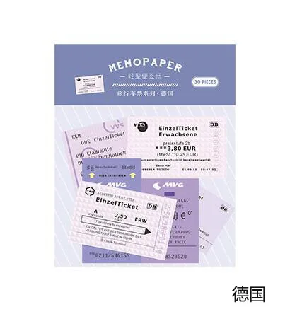 Ретро билета серия бумажных наклеек маркер Закладка блокнот наклейки флаги японские Канцтовары студенческие офисные принадлежности - Цвет: 4