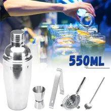 550 мл нержавеющая сталь шейкер миксер напиток бармен инструменты для смешивания мартини бар набор