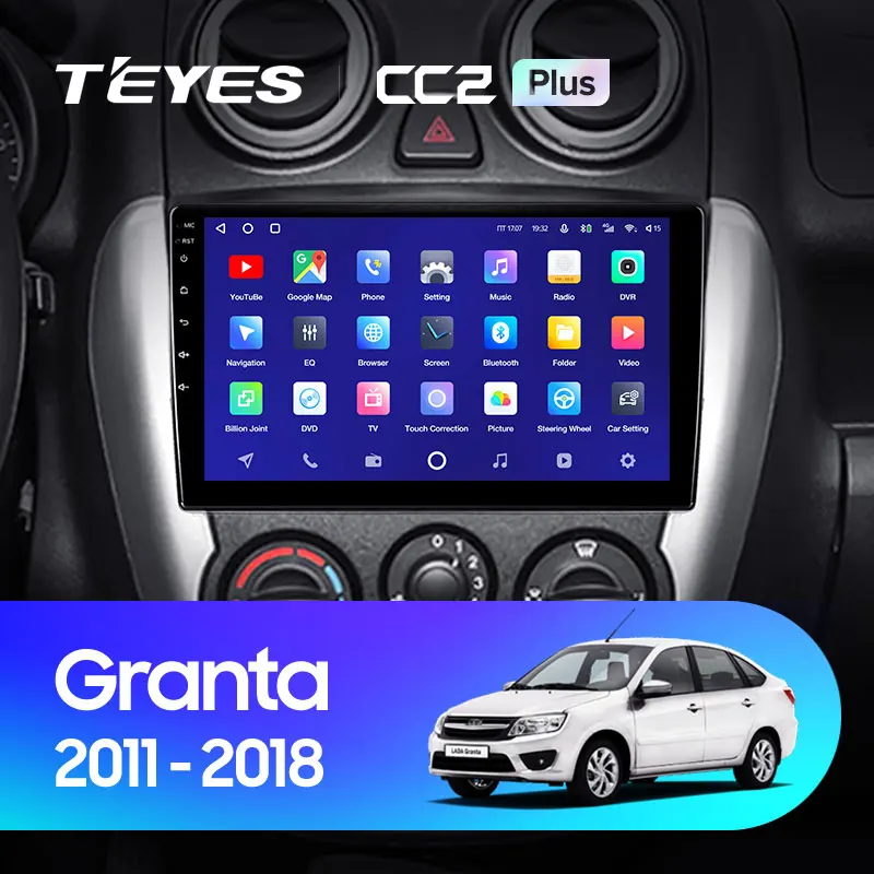 TEYES CC2L и CC2 Plus Штатная магнитола For Лада ВАЗ Гранта Спорт LADA Granta Sport 2011 2018 Android до 6 +