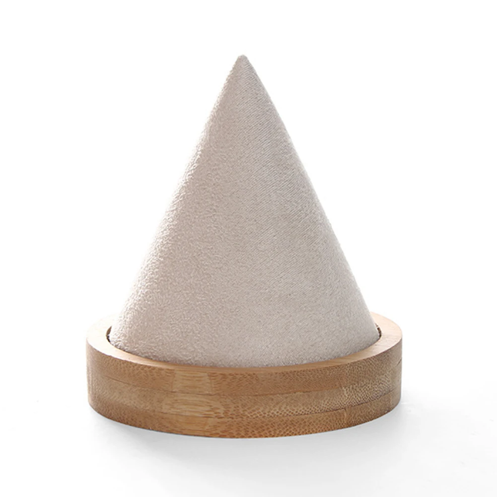 Новое поступление коническая твердая древесина браслет часы держатель