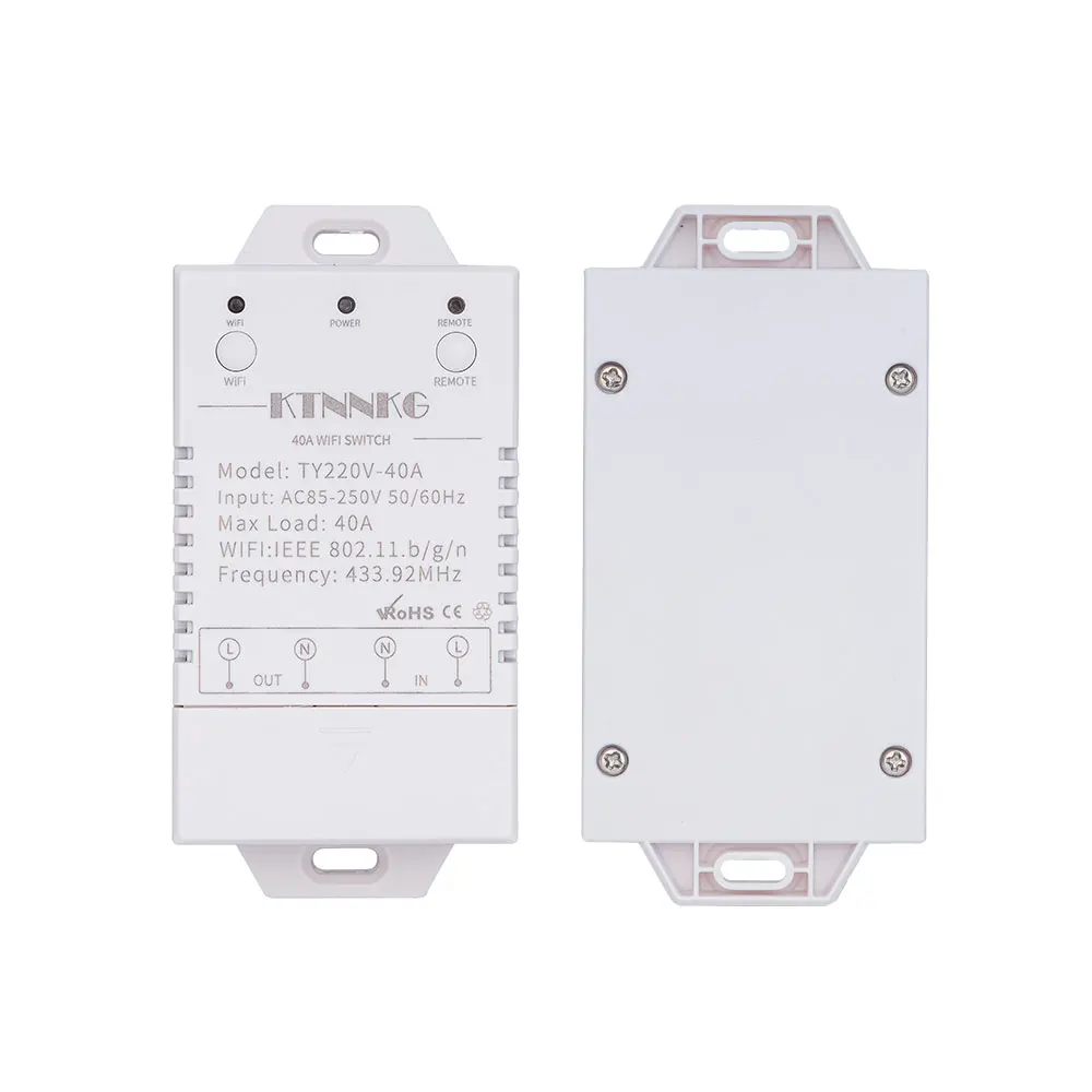 TUYA Smart Life APP wifi 40A 433Mhz 1 комплект 4000 ВАТТ AC90-250V последняя версия управления высокомощные кондиционеры, насосы, вода
