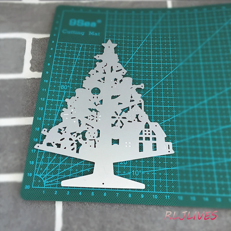 Рождественская елка металлические режущие трафареты для DIY штамп для скрапбукинга/фотоальбом декоративное тиснение DIY бумажные карты