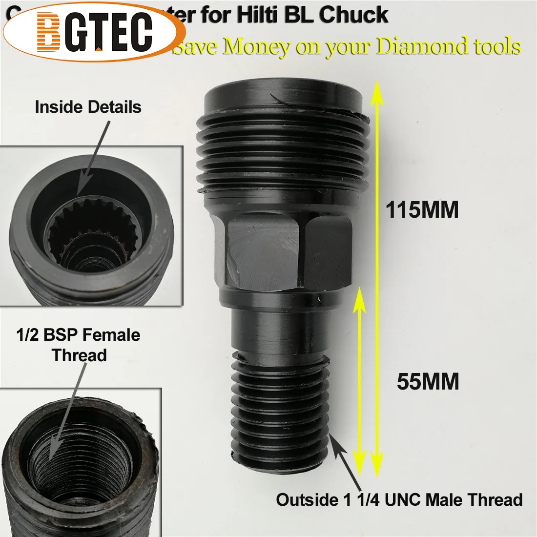 Адаптер для алмазной дрели BGTEC (стандартная) HILTI DD160E DD200 DD250E DD350|Аксессуары