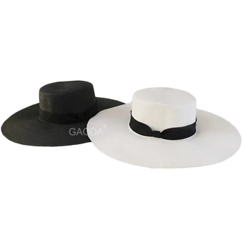 

Straw Fedora Panama Hat Summer Beach UPF Sun Protection with Brim Fedora Beach Colorful Fishing