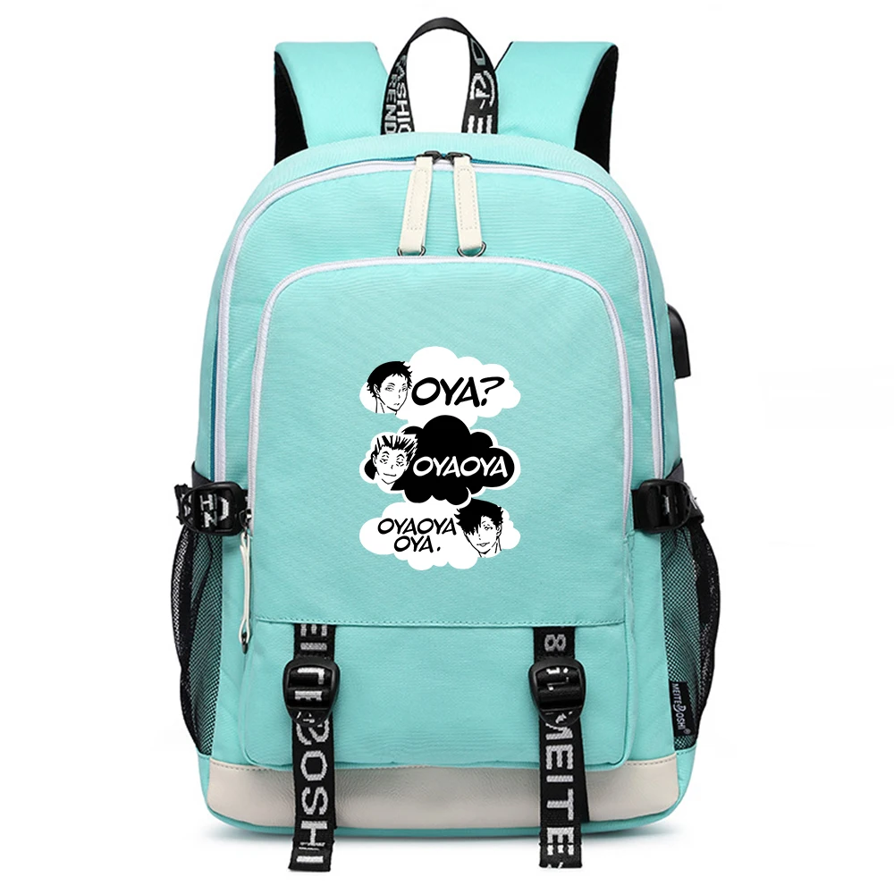 Высокое качество аниме школьные сумки Haikyuu VBC Bookbag Oxford дорожный рюкзак для девочек
