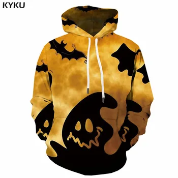 

3d Hoodies Halloween Hoodie Men Bat Hooded Casual Ghost Hoody Anime Anime Hoodie Print Funny Sweatshirt Printed Long Sleeve