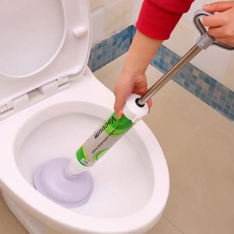 

Powerful High Pressure Cleaner Toilet Air Drain Plunger Handle Buster Suction Pump