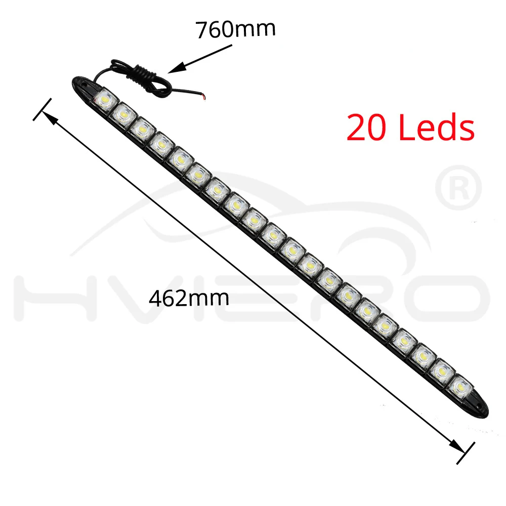 Hviero Car Styling COB DRL Fog Light Flexible Silicone white Daytime Running Lights Auto Led HeadLamp IP67 Waterproof 10w Bright Led car styling