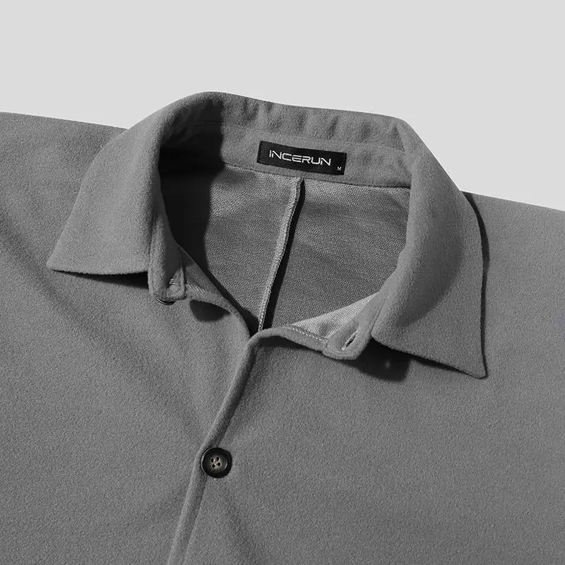 INCERUN Fashionable Ponchos New Men's Autumn Winter Casual Sleeveless Cloak Male Loose Comfortable Buttons Cape Coat S-5XL 2021