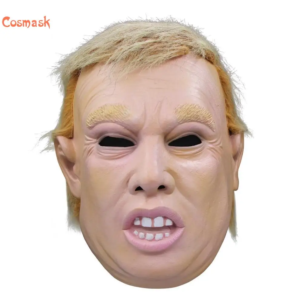 Cosmask Хэллоуин знаменитостей Трамп маска президента Смешные реалистичные