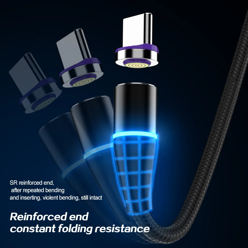 Магнитный USB кабель для быстрой зарядки 5 А|Кабели мобильных телефонов| |