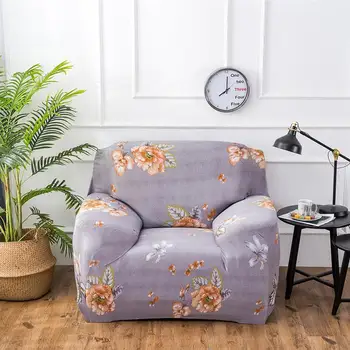 

1 pc Sofa Cover Rural Anti-mite Stretchy Non-skid European Style Couch Protector for Single Seat