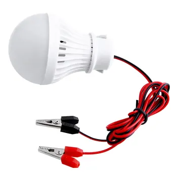 

Lighting Lamp Led Lightbulb 12V W/Clip 5W Bulbs Home Light Camping Emergency for Led Bulb Outdoor Led White Solar Portable
