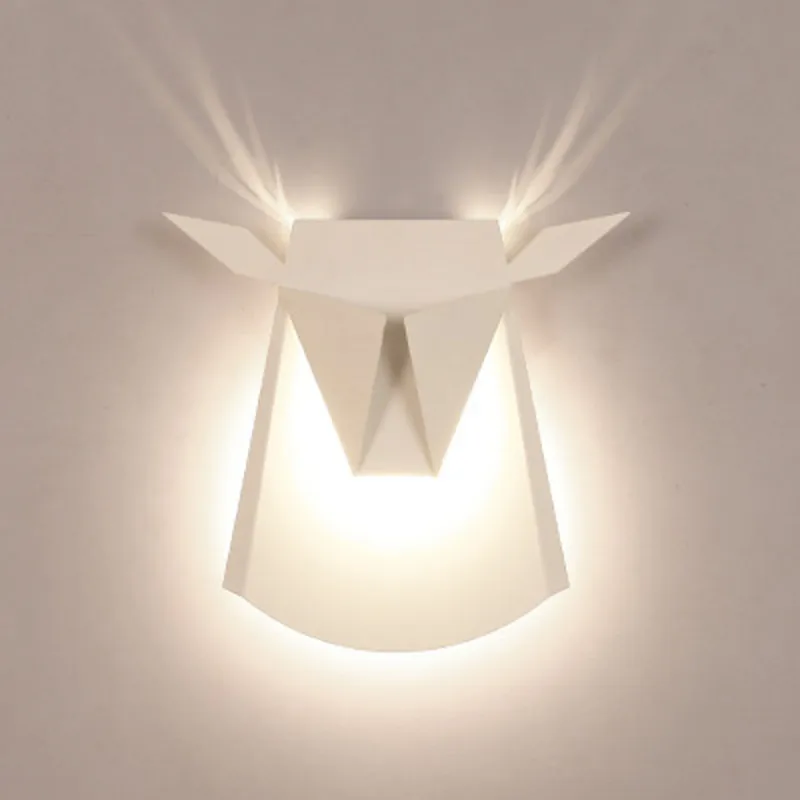

LED wall lamps tauren adornment bedroom the study corridor restaurant cafe wall lamp modern style wall light for home decoration