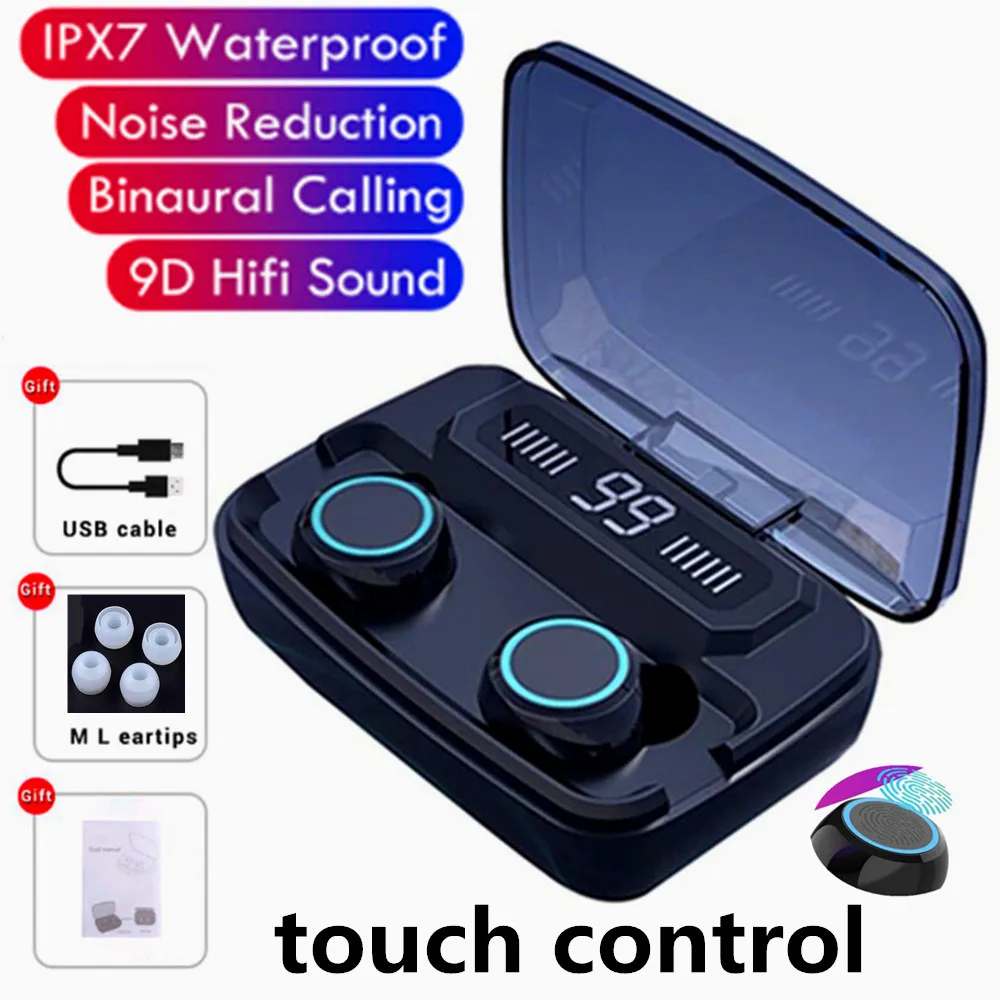 TWS стереонаушники с зарядным футляром и поддержкой Bluetooth 5 0|Наушники гарнитуры| |