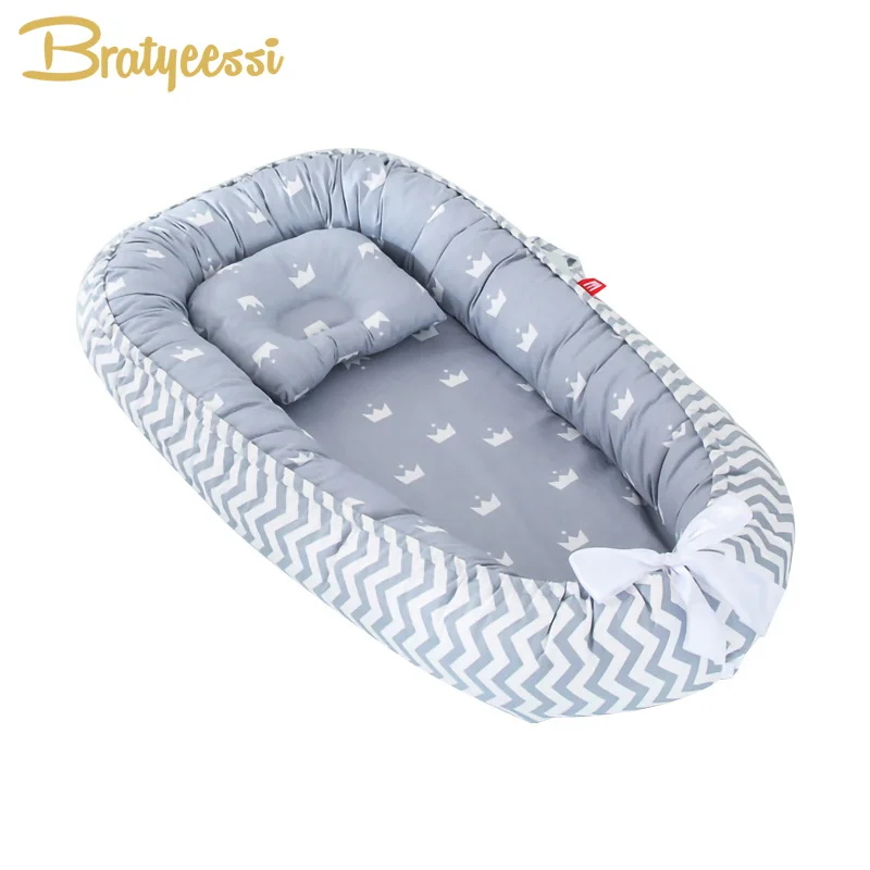 Best Price Crib Cradle Removable Bed-Babynest Newborn Cotton Protection-Fence Prevent-Press Travel 9gLN1pQw5