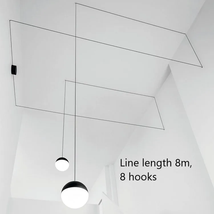 2 lights Пост-современный подвесной светильник с железной линией для гостиной, спальни, лампа для коридора, скандинавского стиля, сделай сам, Декор, стеклянные подвесные светильники - Цвет корпуса: 2 lights