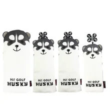 NRC 4PCSGolf Club Head Cover for Drivers Fairways and hybrid Golf headcovers set Cartoon