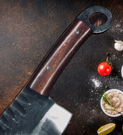 Yeelong Ручная ковка кухонный нож шеф - повара Мясник нож овощерезка с деревянной ручкой Yeelong Ручная ковка кухонный нож шеф - повара Мясник нож овощерезка с деревянной ручкой