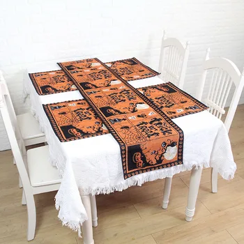 

Foreign trade Halloween supplies, table runners, placemats, funny tablecloths, tablecloths christmas decorations for home table