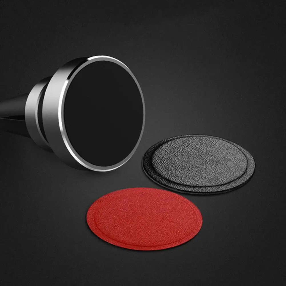 PU Leather Metal Plate For Magnetic Car Phone Holder Magnet Phone Stand GPS Holder Accessory 3M Adhesive PU Iron Sheet