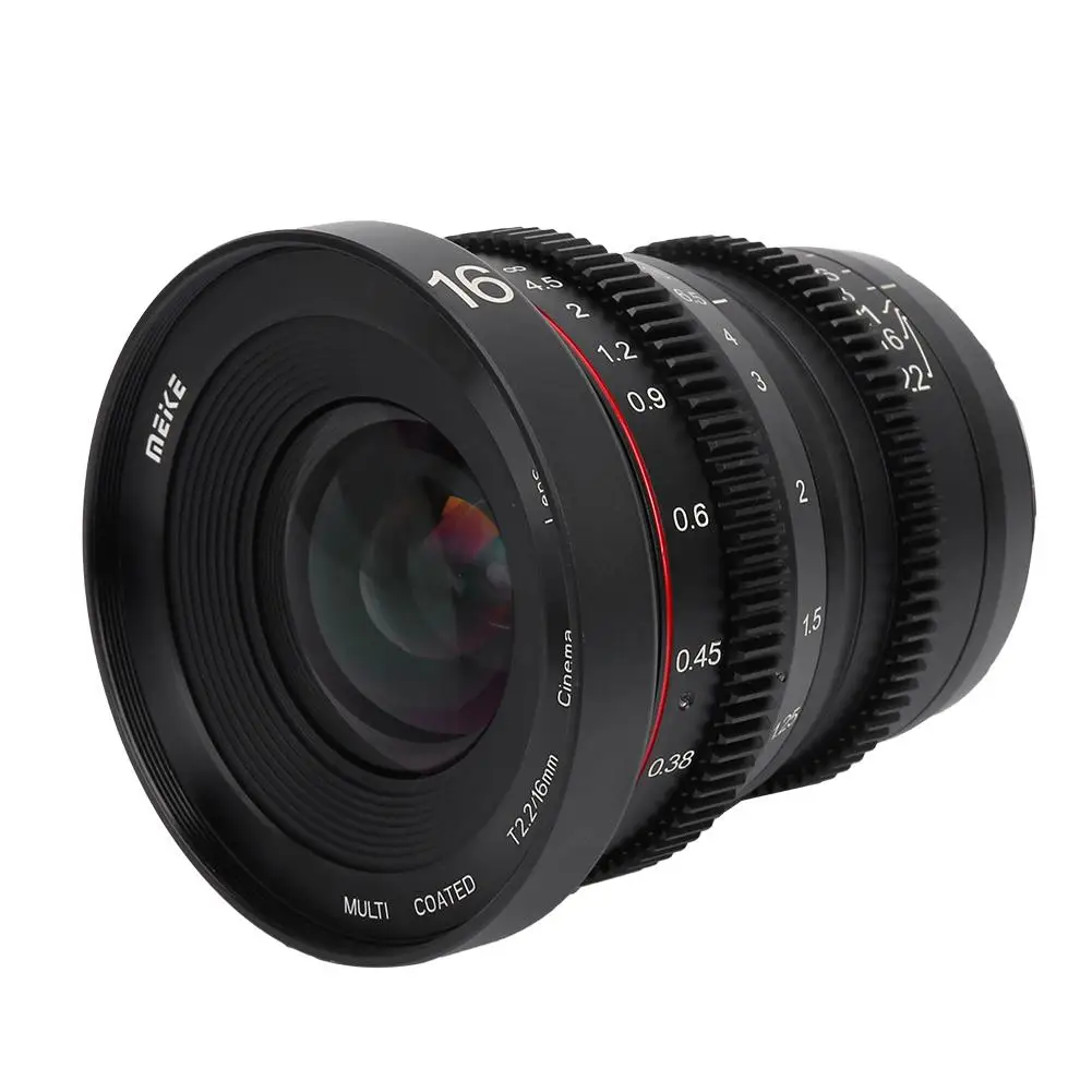 Meike MK 16 мм T2.2 ручная фокусировка асферический портретный объектив Cine для микро(MFT M4/3) крепление Olympus для камеры Panasonic