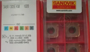 

10PCS CARBIDE INSERT 345R-1305E-KM 1020