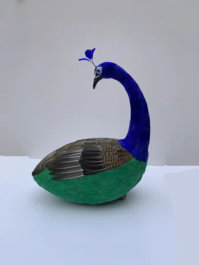 large 120cm white feathers peacock model foam&feathers beautiful bird