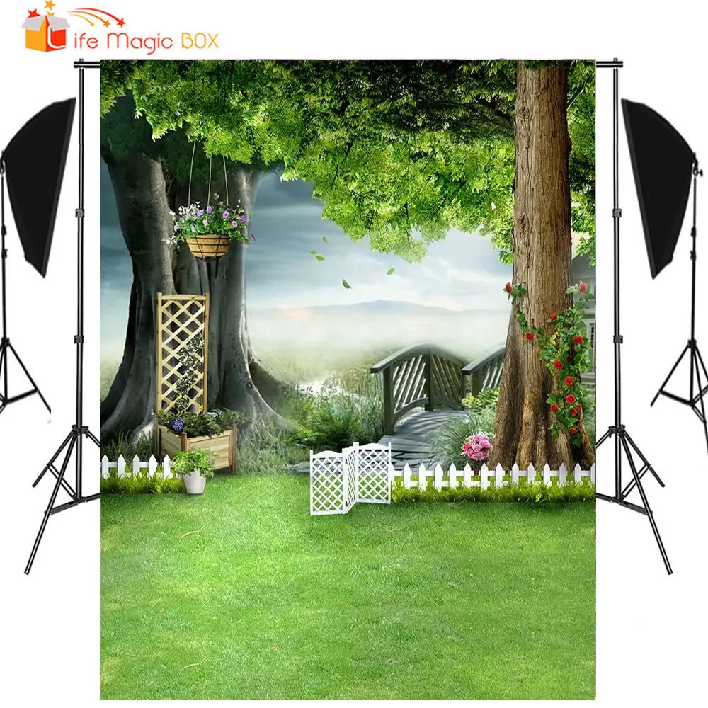LIFE MAGIC BOX Baby Shower Backdrop Photo Background Outdoor Spring Photography Grass | Электроника