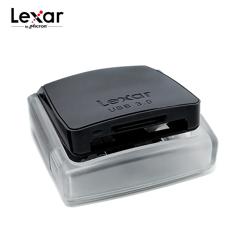 

Lexar Professional 2 in 1 Card Reader USB 3.0 High Speed up to 500mb/s Dual-Slot Reader For SDHC SDXC SD Card CF Card