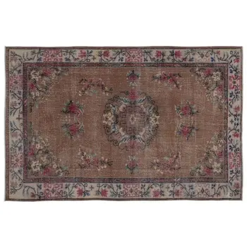 

Handmade Natural Vintage Turkish Area Rug 191x285 Cm-6'3''X9'4''