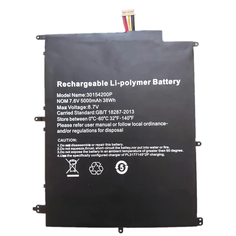 

New GSP2889142 30154200P NV-2874180-2S Laptop Replace Battery 7.6V 38Wh 5000mAh For UMAX visionbook 13 Wa Flex Tablet PC