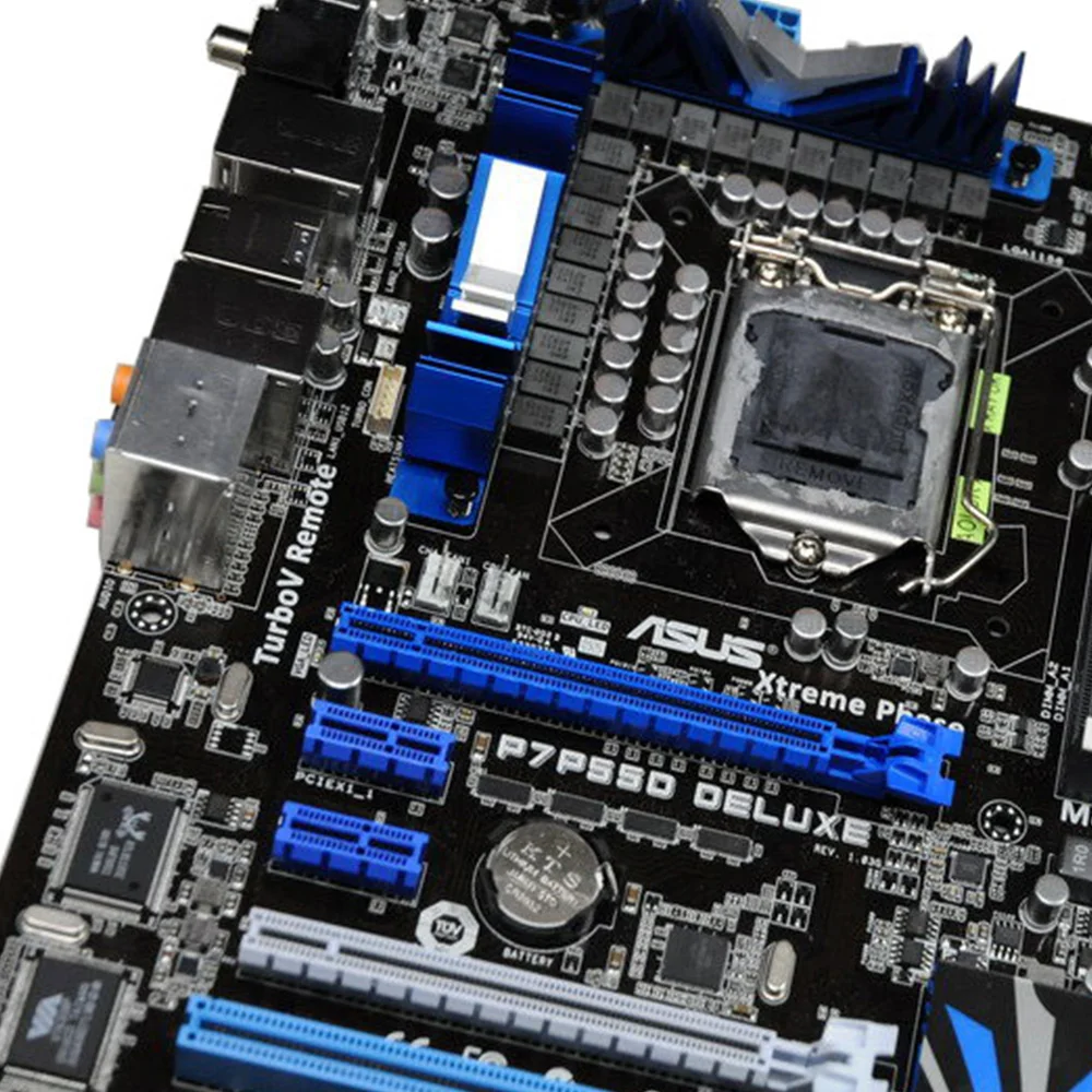Оригинальная б/у настольная Материнская плата Intel P55 Asus P7P55D Deluxe Socket LGA 1155 Core i7/Core i5 DDR3 16G ATX