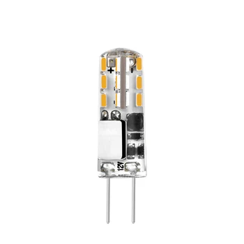 

AC/DC12V 2W G4 SMD3014 Warm White/Natural White/Pure White No Flicker 24 LED Corn Light Bulb Chandelier Lamp