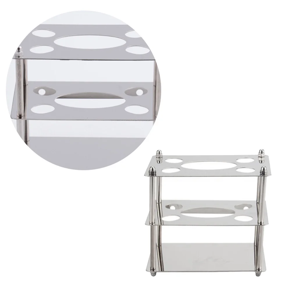 

Stainless Steel Toothbrush Holder Toilet Toothpaste Holder for Home Store Hotel (Square Pattern)