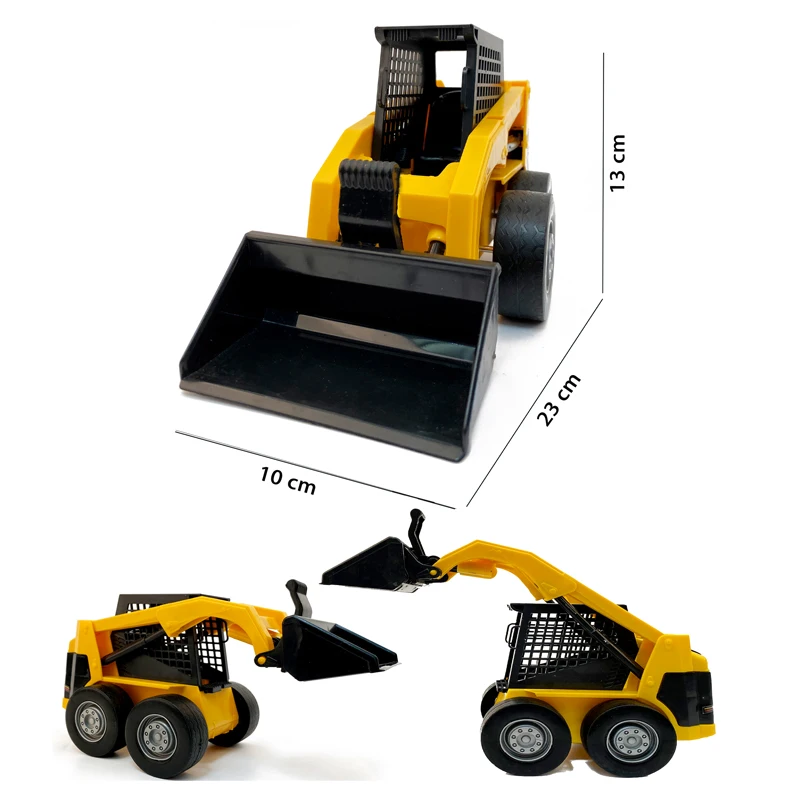 

124Large size inertia loading earth pushing simulation engineering truck boy toy car model collection gift