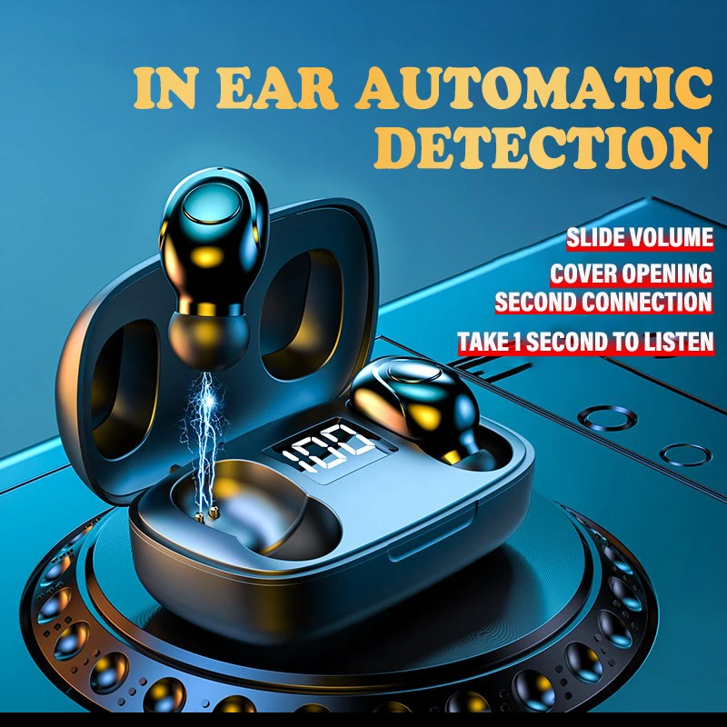 New Mini Wireless Headphones Swimming Bluetooth5 0 Earphone TWS In Ear Sports Running Headset Support iOS Android Phones HD Call
