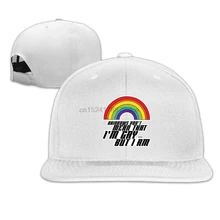 Модная Повседневная Регулируемая бейсбольная кепка с радугой не означает, что я гей Кепка Casquette головные уборы